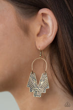 Load image into Gallery viewer, Alternative Artifacts Brass Earring Paparazzi Accessories