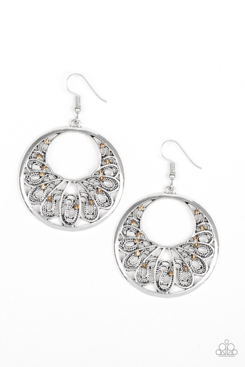 Fancy That Brown Earring Paparazzi Accessories