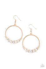 Load image into Gallery viewer, Self Made Millionaire Gold Earring Paparazzi Accessories