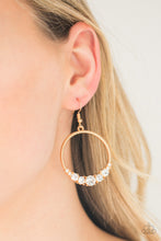 Load image into Gallery viewer, Self Made Millionaire Gold Earring Paparazzi Accessories