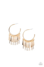 Load image into Gallery viewer, Bring The Noise Gold Earring Paparazzi Accessories