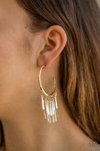 Load image into Gallery viewer, Bring The Noise Gold Earring Paparazzi Accessories