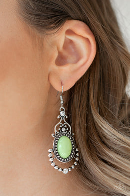Cameo and Juliet Green Earring Paparazzi Accessories
