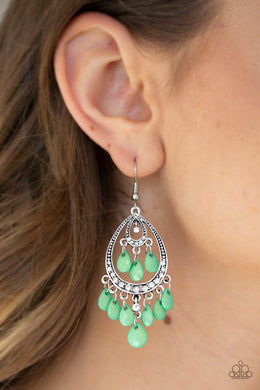Gorgeously Genie Green Earring Paparazzi Accessories