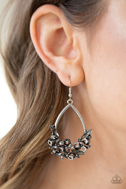 Crash Landing Silver Earrings Paparazzi Accessories