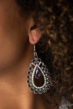 Load image into Gallery viewer, All About Business Purple Earring Paparazzi Accessories