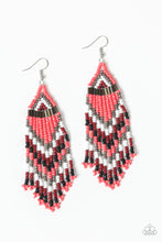 Load image into Gallery viewer, Colors of the Wind Orange Seed Bead Earring Paparazzi Accessories