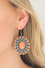 Load image into Gallery viewer, Stone Solstice Orange Earring Paparazzi Accessories