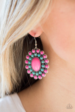 Stone Solstice Pink Earring Paparazzi Accessories