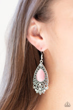 Load image into Gallery viewer, Majestically Malibu Pink Moonstone Earrings Paparazzi Accessories