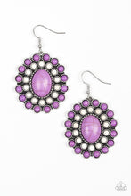 Load image into Gallery viewer, Stone Solstice Purple Earring Paparazzi Accessories