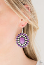 Load image into Gallery viewer, Stone Solstice Purple Earring Paparazzi Accessories