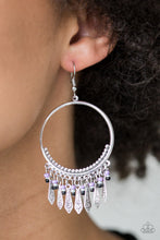 Load image into Gallery viewer, Floral Serenity Purple Earrings Paparazzi Accessories