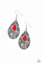 Load image into Gallery viewer, Modern Monte Carlo Red Earring Paparazzi Accessories