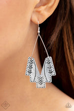 Load image into Gallery viewer, Arizona Adobe Silver Earrings Paparazzi Accessories