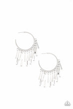 Load image into Gallery viewer, Bring The Noise Silver Earring Paparazzi Accessories