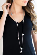 Load image into Gallery viewer, Season of Sparkle Silver Lanyard Paparazzi Accessories