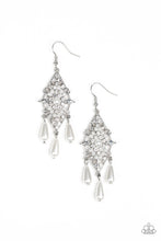 Load image into Gallery viewer, Majestic Mood White Earrings Paparazzi Accessories