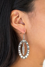 Load image into Gallery viewer, Put up a Flight White Earring Paparazzi Accessories