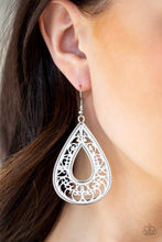 Load image into Gallery viewer, Drop Anchor White Earring Paparazzi Accessories