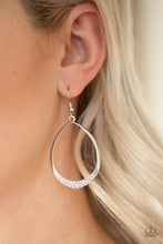 Load image into Gallery viewer, Reign Down White Earring Paparazzi Accessories