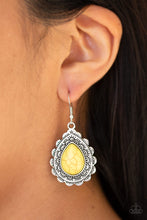 Load image into Gallery viewer, Mesa Mustang Yellow Earring Paparazzi Accessories