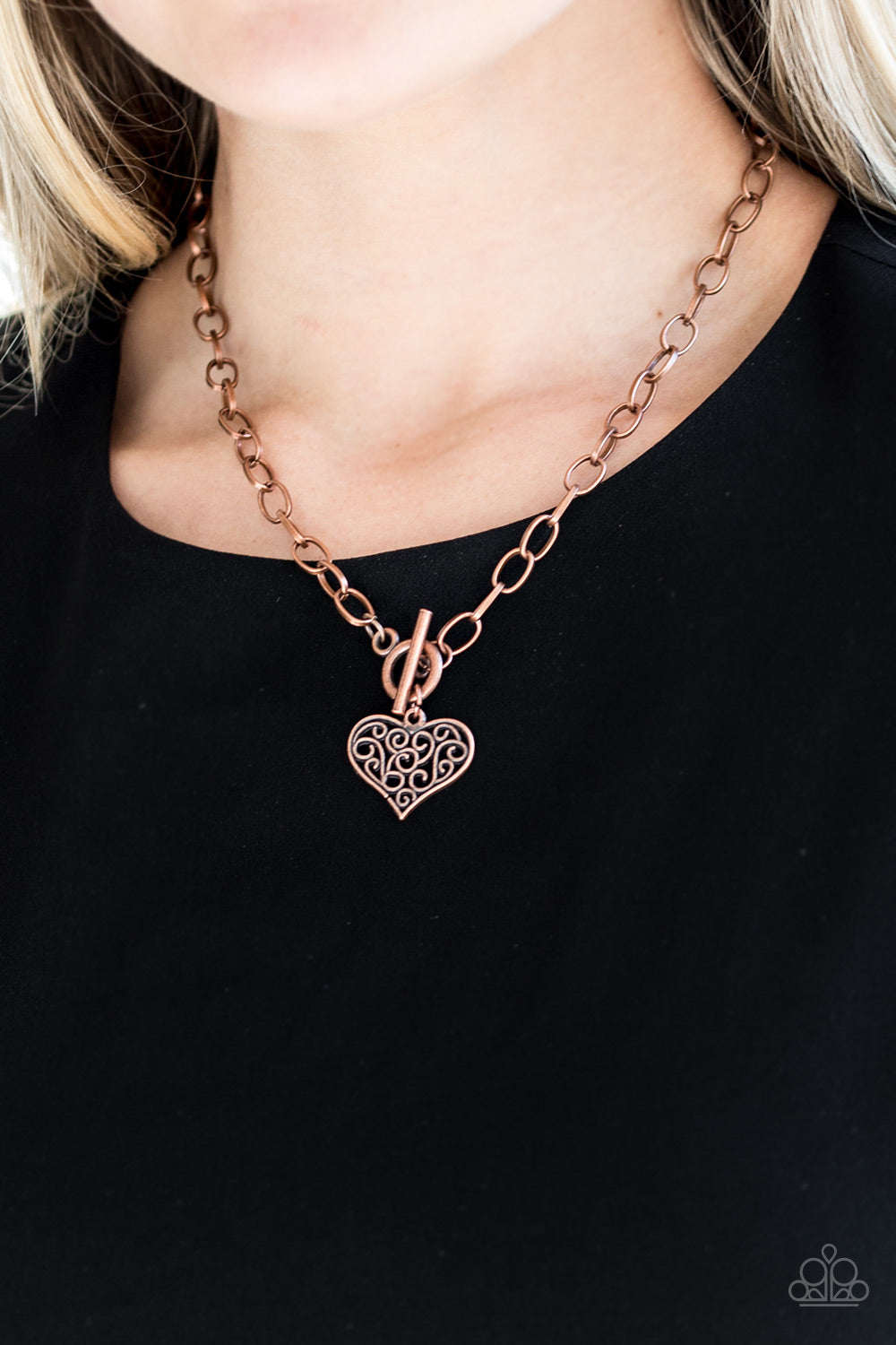 Heart Touching Harmony Copper Necklace Paparazzi Accessories