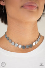 Load image into Gallery viewer, Faster Than SPOTLIGHT Black Gunmetal Choker Paparazzi Accessories