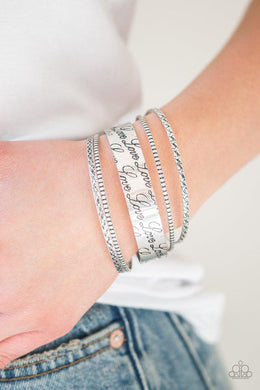 Literally Loveable Silver Bracelet Paparazzi Accessories