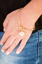 Load image into Gallery viewer, Lots of Love Gold Bracelet Paparazzi Accessories