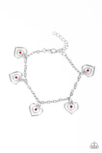 Load image into Gallery viewer, Unbreakable Hearts Red Bracelet Paparazzi Accessories