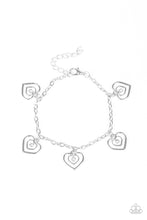 Load image into Gallery viewer, Unbreakable Hearts White Bracelet Paparazzi Accessories