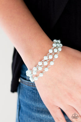 Stage Name Blue Pearl Bracelet Paparazzi Accessories