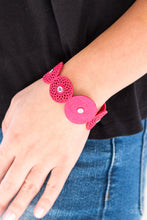 Load image into Gallery viewer, Poppin Popstar - Pink Leather Wrap Bracelet Paparazzi Accessories