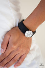 Load image into Gallery viewer, Show-Stopper Black Leather Bracelet Paparazzi Accessories