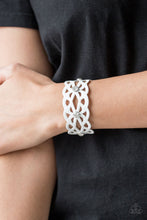 Load image into Gallery viewer, Runaway Radiance White Bracelet Paparazzi Accessories