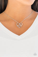Load image into Gallery viewer, Follow Your Heartthrob White Necklace Paparazzi Accessories
