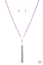 Load image into Gallery viewer, Tassel Takeover Purple Necklace Paparazzi Accessories