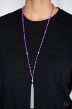 Load image into Gallery viewer, Tassel Takeover Purple Necklace Paparazzi Accessories