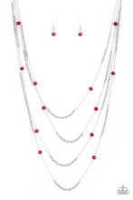 Load image into Gallery viewer, Open for Opulence Red Necklace Paparazzi Accessories