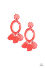 Load image into Gallery viewer, Sparkling Shores Orange Acrylic Earring Paparazzi Accessories