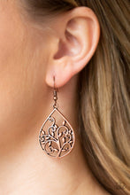 Load image into Gallery viewer, Enchanted Vines Copper Earring Paparazzi Accessories