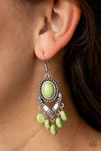 Load image into Gallery viewer, Southern Sandstone Green Earring Paparazzi Accessories