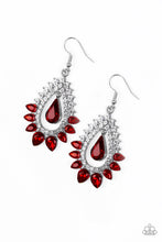 Load image into Gallery viewer, Boss Brilliance Red Earring Paparazzi Accessories