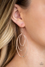 Load image into Gallery viewer, All OVAL The Place Rose Gold Earring Paparazzi Accessories