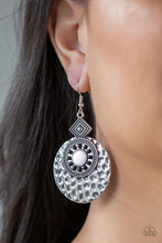 Load image into Gallery viewer, Mayan Mood White Earring Paparazzi Accessories