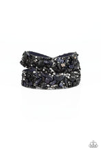 Load image into Gallery viewer, Crush Hour Blue Leather Wrap Bracelet Paparazzi Accessories