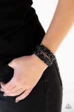Load image into Gallery viewer, Crush Hour Blue Leather Wrap Bracelet Paparazzi Accessories
