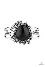 Load image into Gallery viewer, Nature's Bounty Black Stone Cuff Bracelet Paparazzi Accessories