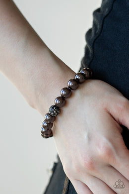 POSHing Your Luck Black Pearl Stretchy Bracelet Paparazzi Accessories